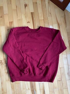 Burgundy Crewneck Sweater